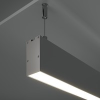 Алюминиевый профиль подвесной -накладной 35x66 ALM-3566-S-2M