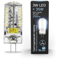 107707203 Лампа Gauss LED G4 AC150-265V 3W 240lm 4100K силикон 1/20/200