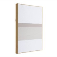 423073 KIJAL Картина на холсте в раме пластик белый тауп цвет дуб L512 W51 H712