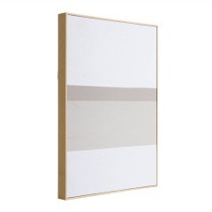 423073 KIJAL Картина на холсте в раме пластик белый тауп цвет дуб L512 W51 H712