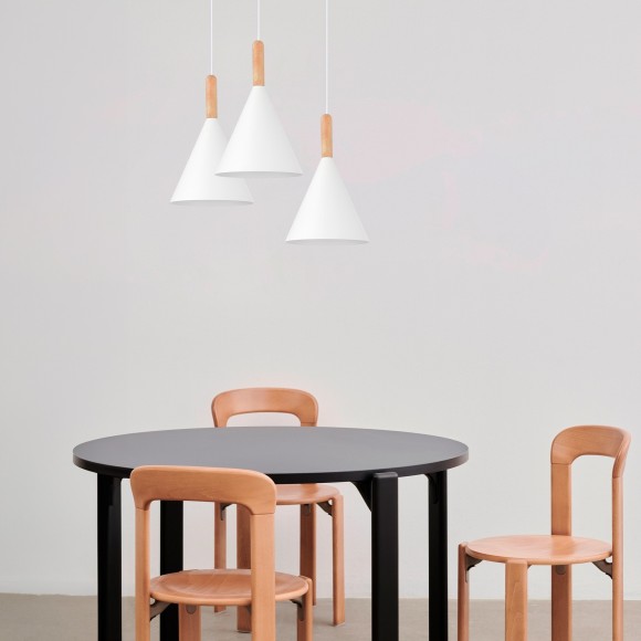 SLE1255-413-01 Светильник подвесной Черный/Белый E27 1*40W ARKET