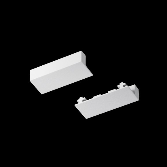 Комплект из 2 торцевых заглушек для 1м плоского шинопровода Maytoni Radity TRA084EC-111W