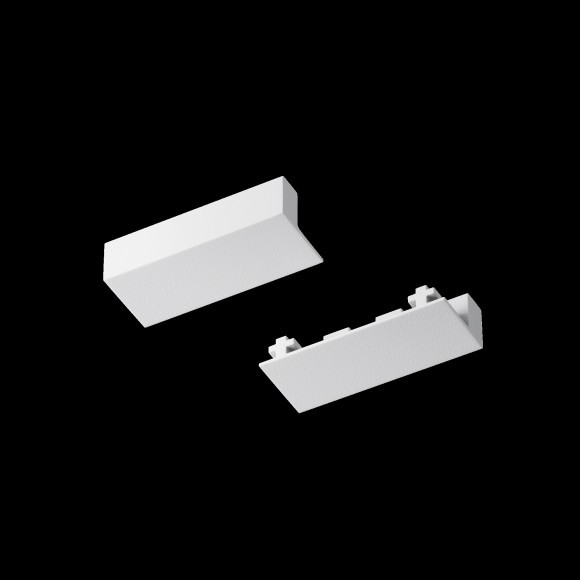 Комплект из 2 торцевых заглушек для 1м плоского шинопровода Maytoni Radity TRA084EC-111W