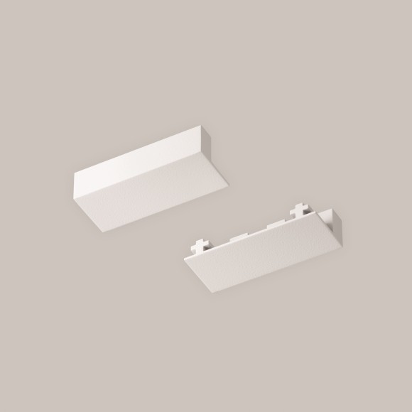 Комплект из 2 торцевых заглушек для 1м плоского шинопровода Maytoni Radity TRA084EC-111W