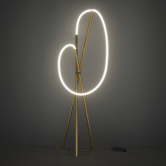 Напольный светодиодный светильник (торшер) с регулировкой яркости 36Вт RA80 2500лм 3000К Maytoni Crochet MOD369FL-L36BS3K