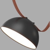 DK5660-BK Cветильник для трека-ремня Belty Smart, серия Flow со светодиодом, D220*H117мм, 48V DC, 24W, RA90, 120°, 3000-5700K, IP20, черный, алюминий