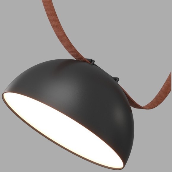 DK5660-BK Cветильник для трека-ремня Belty Smart, серия Flow со светодиодом, D220*H117мм, 48V DC, 24W, RA90, 120°, 3000-5700K, IP20, черный, алюминий