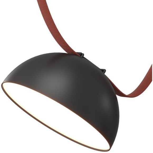 DK5660-BK Cветильник для трека-ремня Belty Smart, серия Flow со светодиодом, D220*H117мм, 48V DC, 24W, RA90, 120°, 3000-5700K, IP20, черный, алюминий