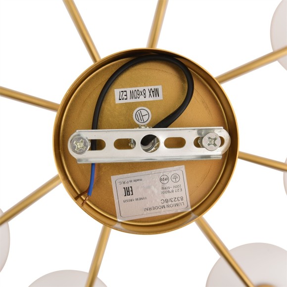 Люстра потолочная E27 8*60W 220V LARINA 8323/8C