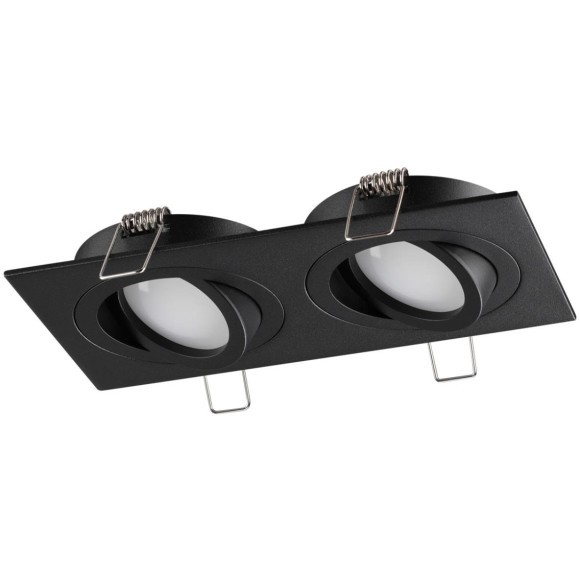 371022 Двойной черный встраиваемый поворотный светильник GU10 2*50W 220-240V IP20 Novotech WIR MORUS 371022 Двойной черный встраиваемый поворотный светильник GU10 2*50W 220-240V IP20 Novotech WIR MORUS