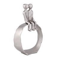 429754 ZADIWIN Декоративная фигурка Пара алюминий никель L150 B60 H235