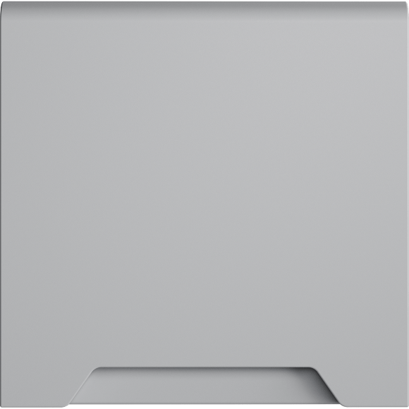 VLS000816 Накладка для розетки с заземлением, защитными шторками и защитной крышкой серого цвета VOLTUM S70 (серый)