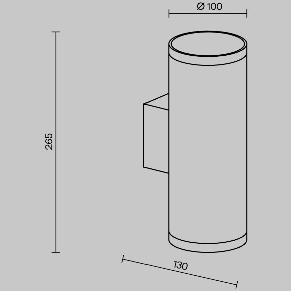 Уличный настенный светильник Outdoor O514WL-L30B3K