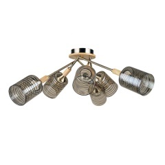 Потолочная люстра c 6 стеклянными плафонами Arte Lamp MARIA A4536PL-6AB цоколь Е27 Потолочная люстра c 6 стеклянными плафонами Arte Lamp MARIA A4536PL-6AB цоколь Е27