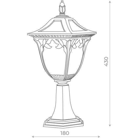 SL083.705.01 Светильник уличный наземный ST-Luce Кофейный/Кофейный, Прозрачный E27 1*60W CHIANI SL083.705.01 Светильник уличный наземный ST-Luce Кофейный/Кофейный, Прозрачный E27 1*60W CHIANI