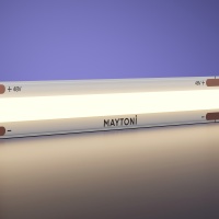 Maytoni 201219 Светодиодная лента 20м, ширина 8мм, Ultra 48В COB 8Вт/м 680Лм/м 3000K CRI90 120° IP20, кратность резки 50мм, от -30°С до +60°С