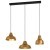 390016 SAVARVA SAVARNA Потолочная люстра с тремя лампами E27, 120Вт, золотой, черный