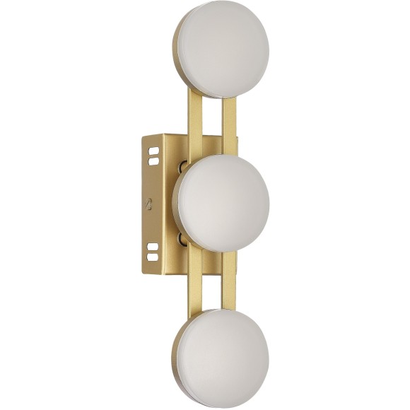 SL6610.201.03 Золотой светодиодный настенный светильник, без выключателя, 6W 4000K 600лм MONRO