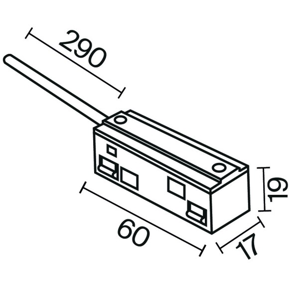 Ввод питания от внешнего драйвера Maytoni Exility TRA034B-42W-1