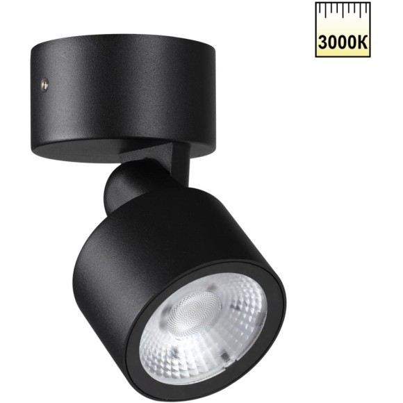 359586 Уличный черный накладной поворотный светодиодный спот IP65 9W 3000К 820лм Novotech FOCUS