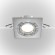 Встраиваемый светильник Maytoni DL024-2-01S Atom под лампу 1xGU10 50W