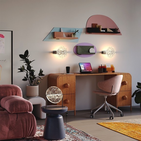 Хромированный светодиодный настенный светильник (бра) LED 7W RA80 250лм 3000К Maytoni Mangata MOD387WL-L8CH3K