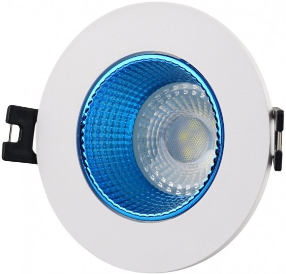 Встраиваемый светильник Denkirs DK3061-WH+СY под лампу 1xGU5.3 10W