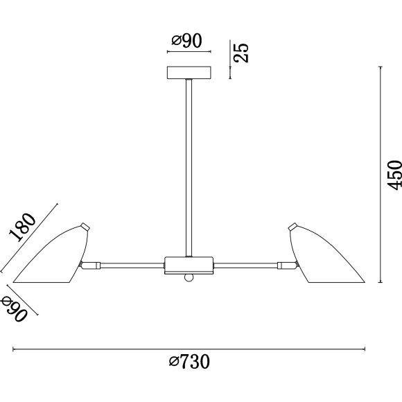 Люстра потолочная Freya FR5852-CL-07-W Aida под лампы 7xE14 40W