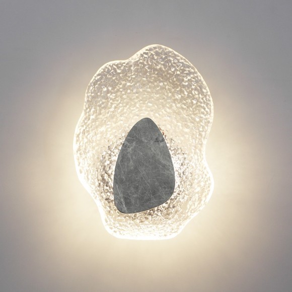 5461/12WLB L-VISION ODL_EX26 черный/прозрачный/серый/металл/стекло/мрамор Настенный светильник LED x 12W 3000K CORALLA 5461/12WLB L-VISION ODL_EX26 черный/прозрачный/серый/металл/стекло/мрамор Настенный светильник LED x 12W 3000K CORALLA