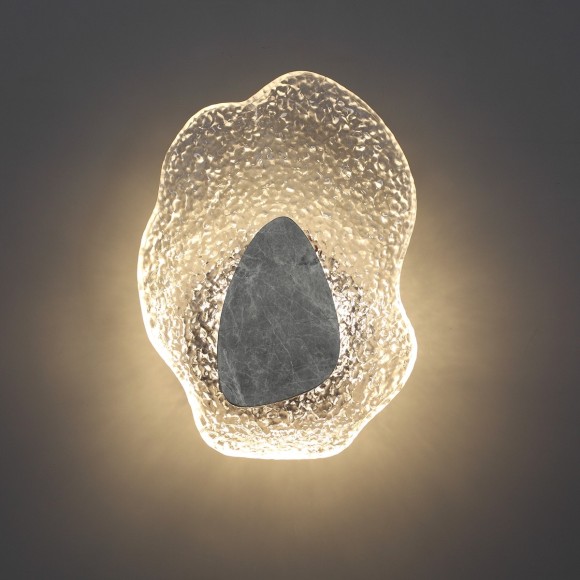 5461/12WLB L-VISION ODL_EX26 черный/прозрачный/серый/металл/стекло/мрамор Настенный светильник LED x 12W 3000K CORALLA 5461/12WLB L-VISION ODL_EX26 черный/прозрачный/серый/металл/стекло/мрамор Настенный светильник LED x 12W 3000K CORALLA