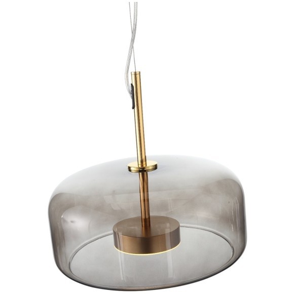 SL1053.243.01 Светильник подвесной ST-Luce Золотистый/Дымчатый LED 1*9W 3000K PALOCHINO