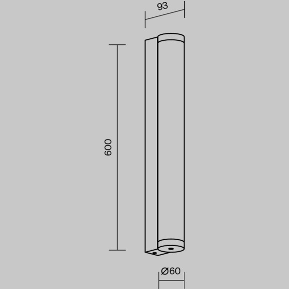 Настенный светильник (бра) Outdoor O482WL-L16B3K