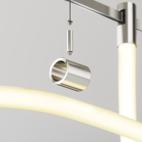 Поддерживающий коннектор с тросовым подвесом Tau для шинопроводов Flarity Maytoni TRA154CSW-1PT