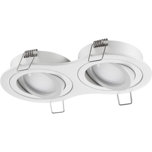 371023 Двойной белый скругленный встраиваемый поворотный светильник GU10 2*50W 220-240V IP20 Novotech WIR MORUS 371023 Двойной белый скругленный встраиваемый поворотный светильник GU10 2*50W 220-240V IP20 Novotech WIR MORUS