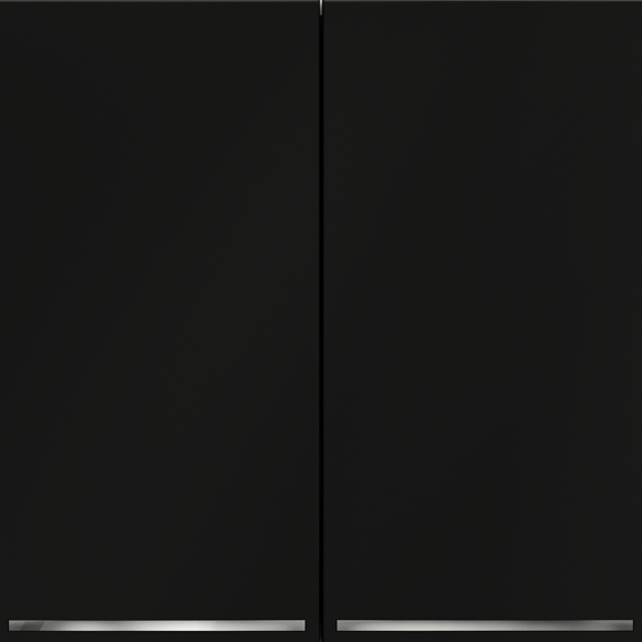 VLS020208 Выключатель встраиваемый с подсветкой двухклавишный черного матового цвета 10А (2200 Ватт) VOLTUM S70 (черный матовый)