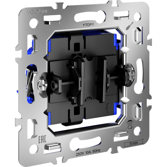 VLS0106M Механизм выключателя с самовозвратом (звонкового выключателя) на 10 ампер (2200 Ватт) VOLTUM S70
