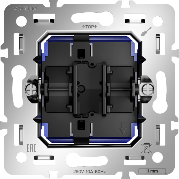 VLS0106M Механизм выключателя с самовозвратом (звонкового выключателя) на 10 ампер (2200 Ватт) VOLTUM S70