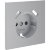 VLS000916 Накладка для розетки с заземлением и защитными шторками, с зарядкой от USB (ТИП A + ТИП A) серого цвета VOLTUM S70 (серый)