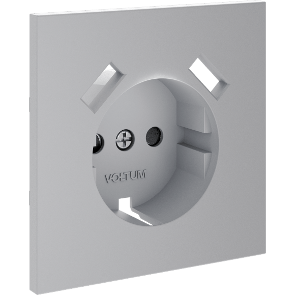 VLS000916 Накладка для розетки с заземлением и защитными шторками, с зарядкой от USB (ТИП A + ТИП A) серого цвета VOLTUM S70 (серый) VLS000916 Накладка для розетки с заземлением и защитными шторками, с зарядкой от USB (ТИП A + ТИП A) серого цвета VOLTUM S70 (серый)