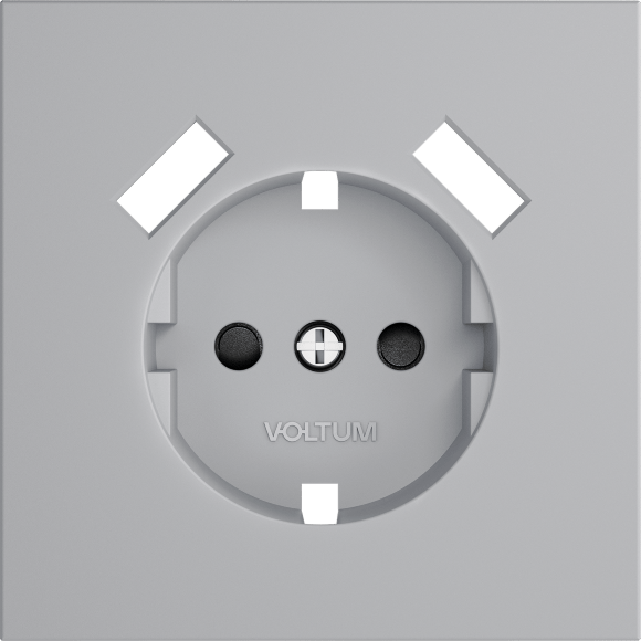 VLS000916 Накладка для розетки с заземлением и защитными шторками, с зарядкой от USB (ТИП A + ТИП A) серого цвета VOLTUM S70 (серый) VLS000916 Накладка для розетки с заземлением и защитными шторками, с зарядкой от USB (ТИП A + ТИП A) серого цвета VOLTUM S70 (серый)