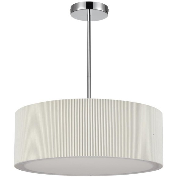 8110/5 MODERNI LN25 хром/белый, металл/текстиль Люстра подвесная E14 5*40W 220V ZIGRISA