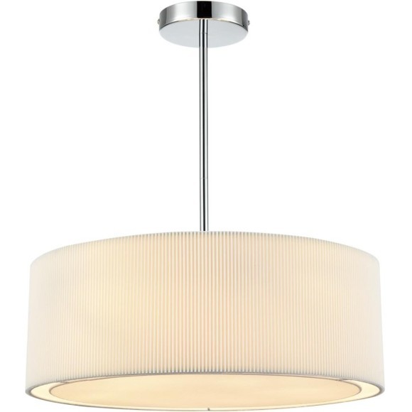 8110/5 MODERNI LN25 хром/белый, металл/текстиль Люстра подвесная E14 5*40W 220V ZIGRISA