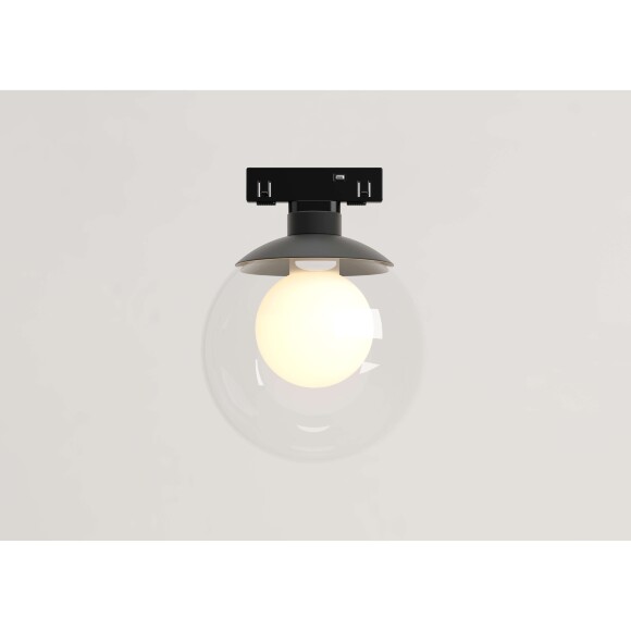 Crystal Lux CLT 0.36 004 5W BL 4000K 1409/386 Черный магнитный светильник шар диаметром 100мм, двойной плафон, 5Вт 425Лм 4000К 90° CRI90 48V серия UX5