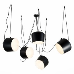 SLE120643-05 Светильник подвесной Черный/Черный E27 5*40W TRIESTE SLE120643-05 Светильник подвесной Черный/Черный E27 5*40W TRIESTE