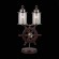 SL150.304.02 Прикроватная лампа ST-Luce Бронза, Коричневый/Прозрачный с эфектом трещин E27 2*40W VOLANTINO