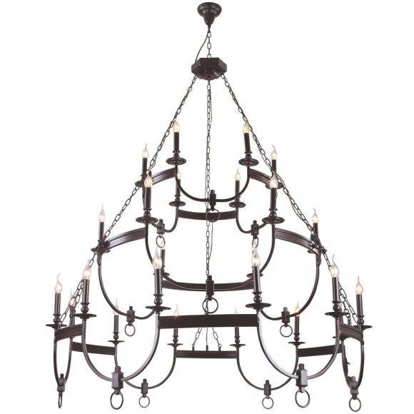 Люстра Crystal Lux SUERTE BROWN SP12+6+6