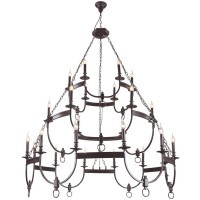 Люстра Crystal Lux SUERTE BROWN SP12+6+6