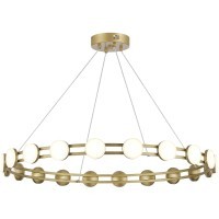 SL6610.203.20 Светодиодная подвесная люстра, матовое золото, 40W 4000K 4000Лм на 14м2 MONRO