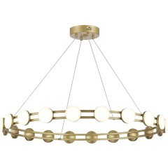 SL6610.203.20 Светодиодная подвесная люстра, матовое золото, 40W 4000K 4000Лм на 14м2 MONRO SL6610.203.20 Светодиодная подвесная люстра, матовое золото, 40W 4000K 4000Лм на 14м2 MONRO