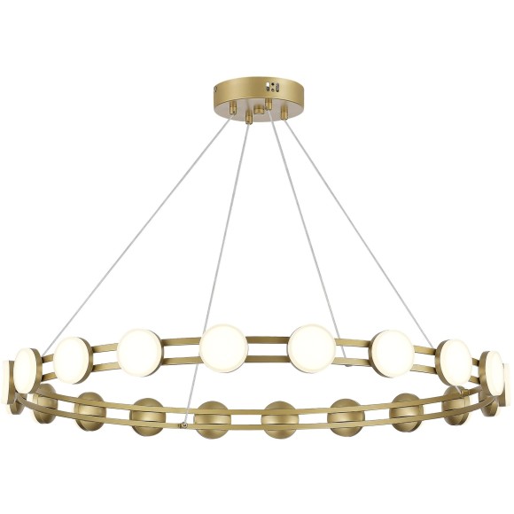 SL6610.203.20 Светодиодная подвесная люстра, матовое золото, 40W 4000K 4000Лм на 14м2 MONRO SL6610.203.20 Светодиодная подвесная люстра, матовое золото, 40W 4000K 4000Лм на 14м2 MONRO